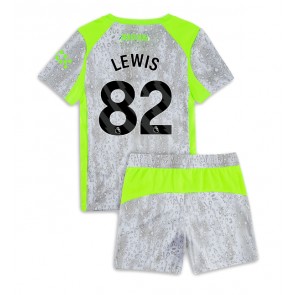 Manchester City Rico Lewis #82 Dětské Alternativní dres komplet 2025-26 Krátký Rukáv (+ trenýrky)